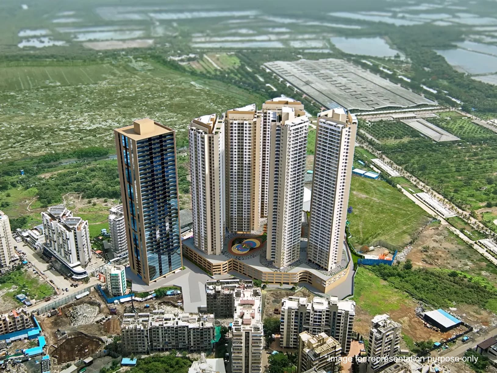 Windermere — elevation aerial top view