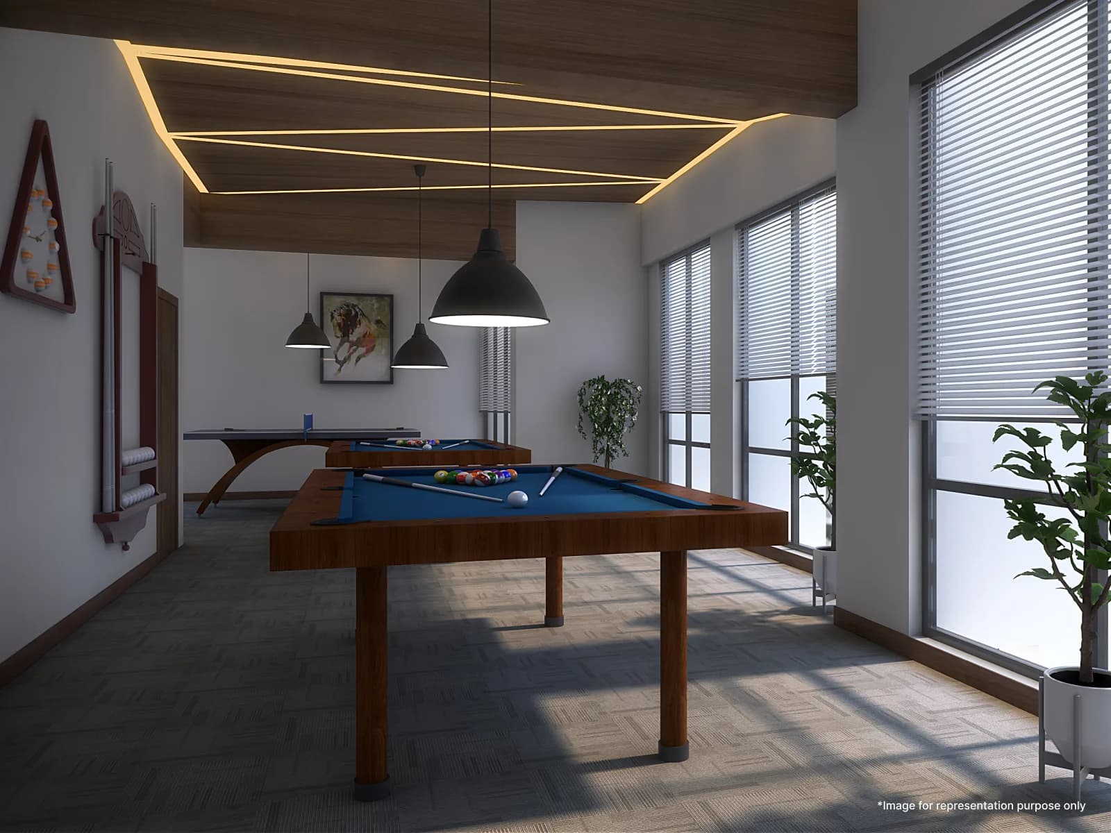 Skyline — indoor games room